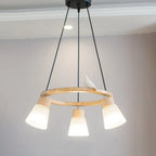 Nordic Minimalist Solid Wood Bird 3/5-light Chandelier Lumendat