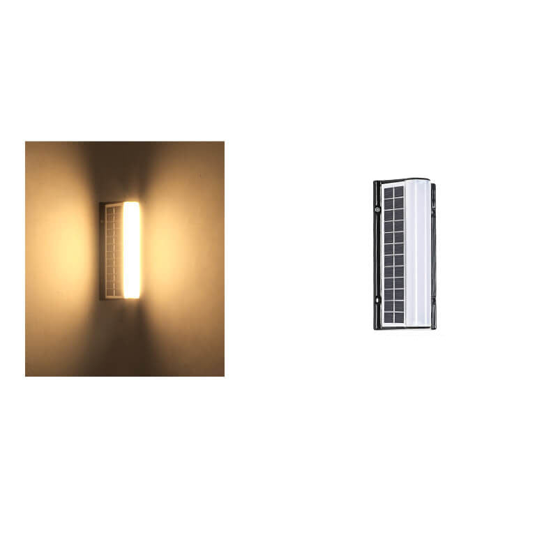 Modern Long Acrylic Solar LED Waterproof Outdoor Garden Wall Light Lumendat