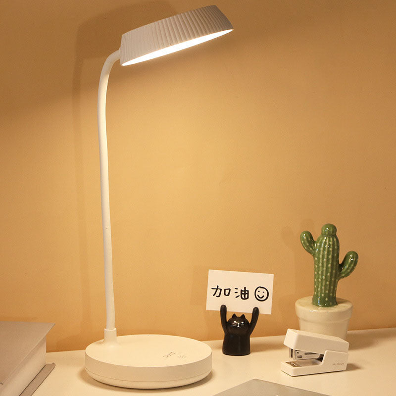 Nordic Minimalist Round Plate LED Touch Eye Protection USB Desk Lamp Lumendat