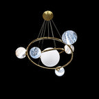 Lumendat Contemporary Creative Glass Balls 7-Light Chandelier For Bedroom Lumendat