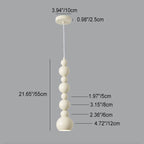 Creative Cream Style Iron Gourd Skewers 4/8-light Chandelier BulbSquare