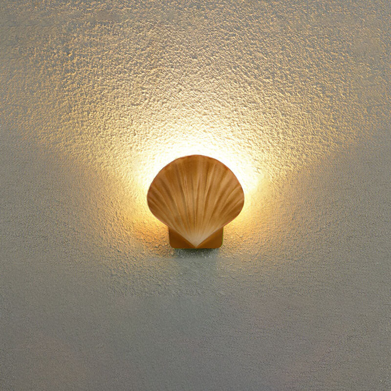 Outdoor Creative Shell Design Aluminum LED Waterproof Wall Sconce Lamp Lumendat
