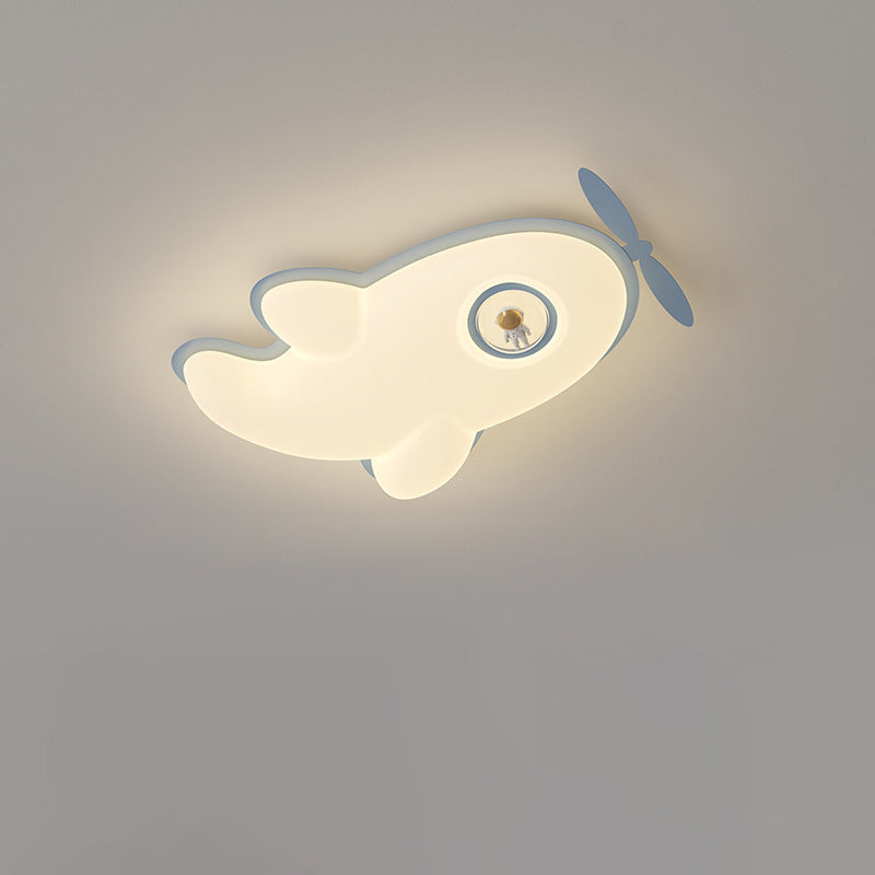 Lumendat Contemporary Nordic Kids Iron PE Plane LED Flush Mount Ceiling Light For Bedroom Lumendat