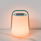 Modern Minimalist Solar Waterproof Leather PE Cylinder Striped Lantern Portable LED Landscape Lighting Outdoor Light For Outdoor Patio Lumendat
