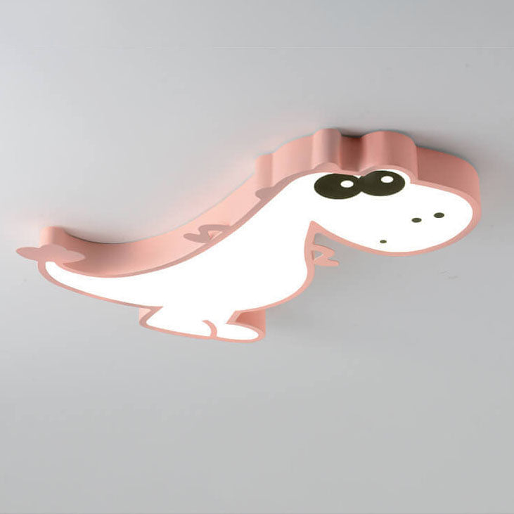 Lumendat Modern Children's Cartoon Dinosaurs Iron Acrylic LED Flush Mount Ceiling Light Lumendat