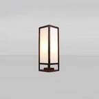 Traditional Chinese Rectangular Parchment Wood 1-Light Standing Floor Lamp For Entertainment Rooms Lumendat