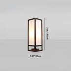 Traditional Chinese Rectangular Parchment Wood 1-Light Standing Floor Lamp For Entertainment Rooms Lumendat