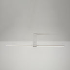 Modern Minimalist Aluminum Acrylic Strip Rectangle LED Semi-flush Mount Ceiling Light for Hallway BulbSquare