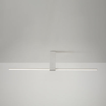 Modern Minimalist Aluminum Acrylic Strip Rectangle LED Semi-flush Mount Ceiling Light for Hallway