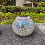 Modern Creative Stained Glass Solar LED Outdoor Garden Lawn Light Lumendat
