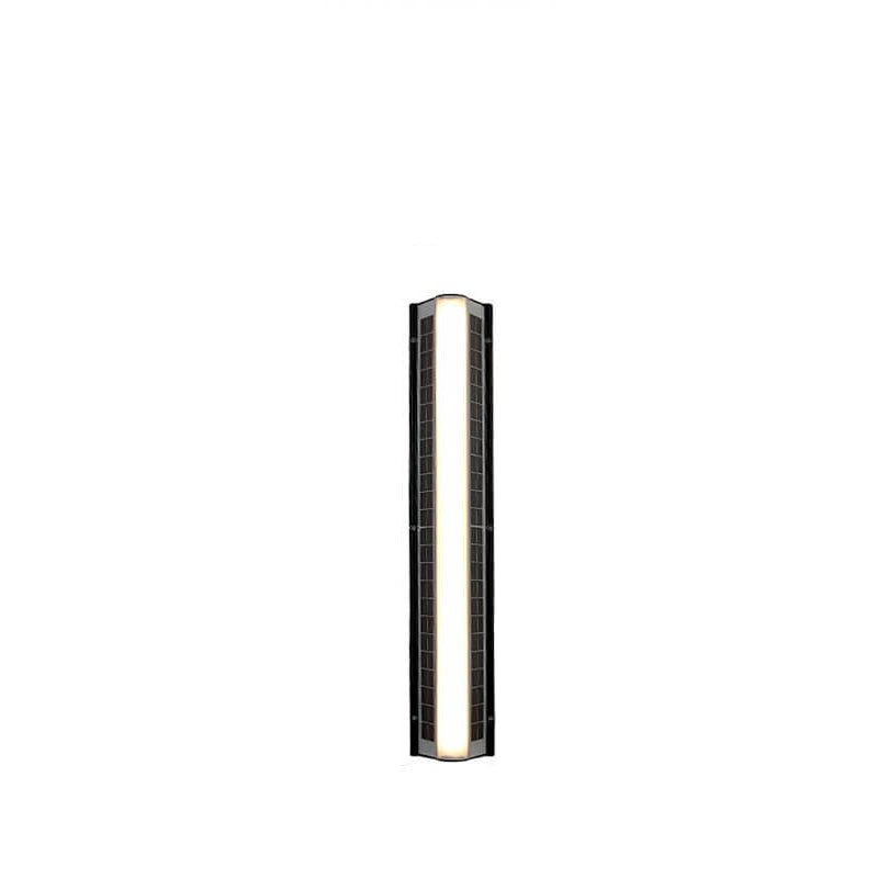 Modern Solar Waterproof Acrylic Long Strip LED Outdoor Wall Sconce Lamp Lumendat