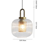 Modern Luxury Lantern Iron Glass 1-light Pendant Light for Living Room BulbSquare