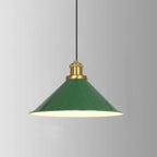 Industrial Vintage Green Iron Dome Cone 1-light Pendant Light Lumendat