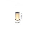 Modern Simplicity Cylinder Glass Steel 1-Light Landscape Light For Outdoor Patio Lumendat