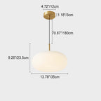 Modern Cream Style Apple All-copper LED Pendant Light BulbSquare