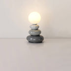Modern Minimalist Pebble Ceramic Glass USB LED Table Lamp Lumendat