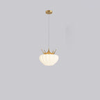 Lumendat Contemporary Creative Kids Cloud Crown Iron PE Crystal LED Pendant Light For Bedroom Lumendat
