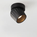 Modern Minimalist Aluminum Adjustable Angle LED Spotlight Semi-Flush Mount Ceiling Lumendat