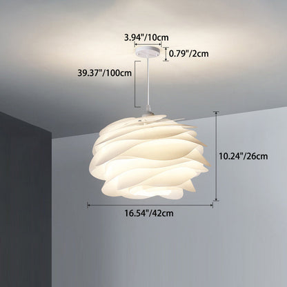 Nordic Creative Rose Pods PVC 1-Light Pendant Light