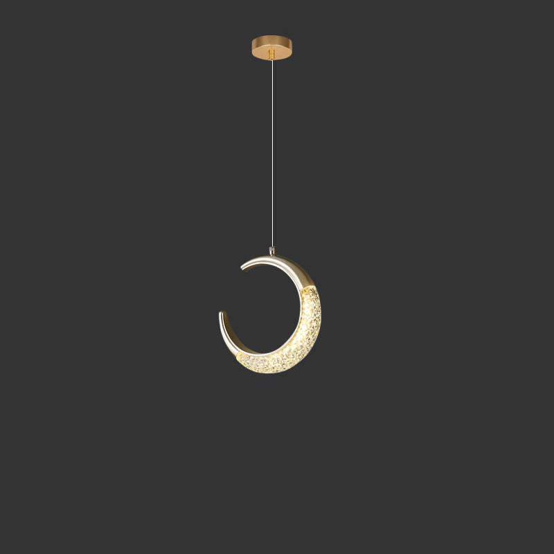 Modern Acrylic Geometric Circle 1-Light  LED  Pendant Light