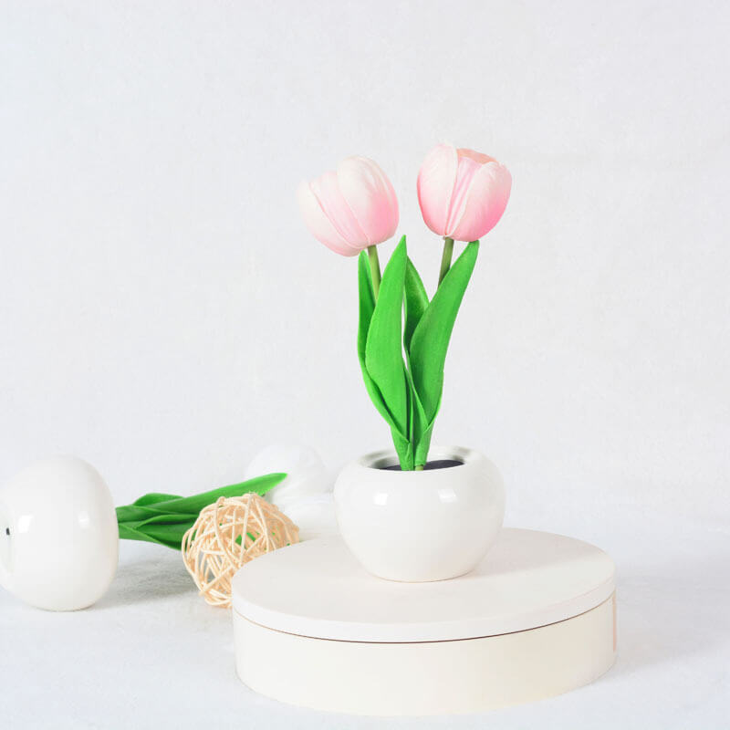 Modern Creative Simulation Tulip Peony LED Night Light Table Lamp Lumendat
