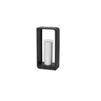 Modern Minimalist Square Frame Stainless Steel Acrylic LED Waterproof Lawn Landscape Light For Outdoor Patio Lumendat