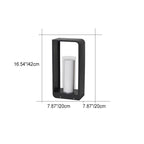 Modern Minimalist Square Frame Stainless Steel Acrylic LED Waterproof Lawn Landscape Light For Outdoor Patio Lumendat