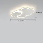 Lumendat Modern Creative Minimalist Wrought Iron Geometric LED Flush Mount Ceiling Light Lumendat