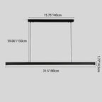 Modern Minimalist Long Strip LED Pendant Light Lumendat