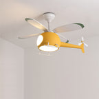 Lumendat Simple Cartoon Aircraft LED Downrods Ceiling Fan Light Lumendat