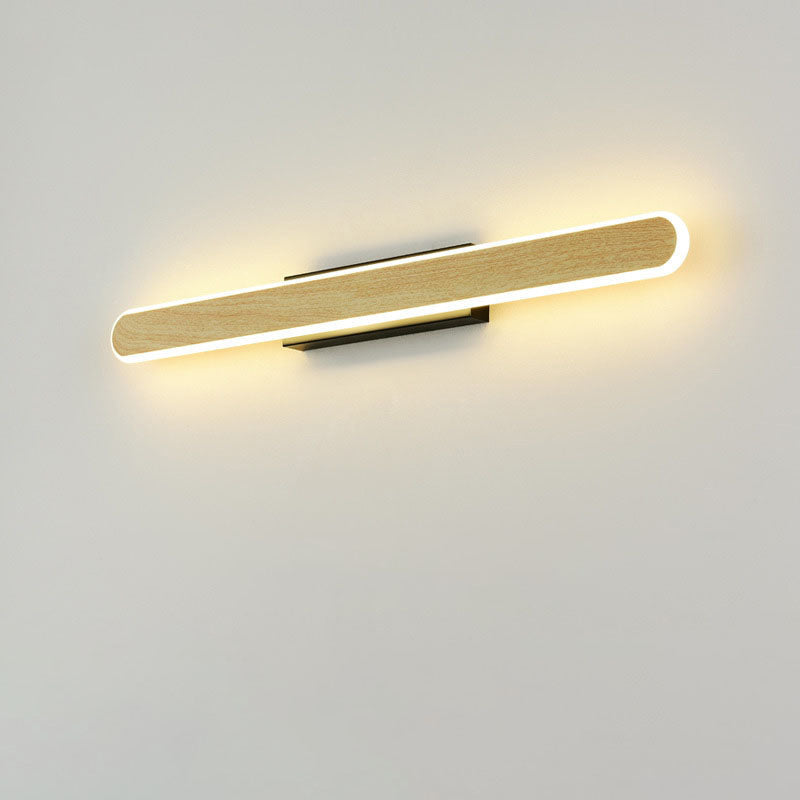 Scandinavian Modern Minimalist Wood LED Vanity Light Wall Sconce Lamp Lumendat