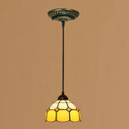 Tiffany Stained Glass Dome Shade European 1-light Pendant Light Lumendat