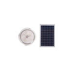 Modern Round Solar LED Remote Control Outdoor Indoor Flush Mount Lighting Lumendat