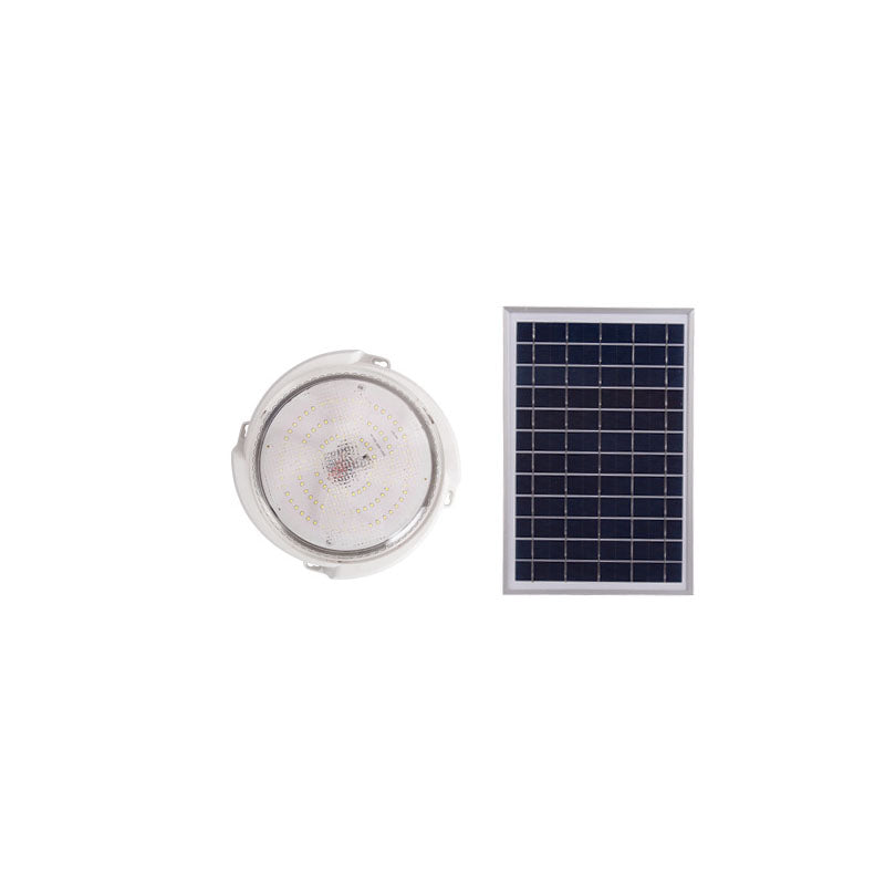 Modern Round Solar LED Remote Control Outdoor Indoor Flush Mount Lighting Lumendat