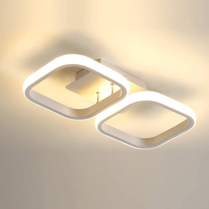 Nordic Simple Creative Square Combination Design LED Semi-flush Mount Light