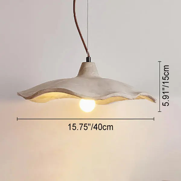 Japanese Vintage Cement Flower Lampshade Island Light Chandelier – 1/2/3 Light Lumendat