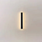 Minimalist Outdoor Solar Rectangular Strip Waterproof Patio LED Wall Sconce Lamp Lumendat