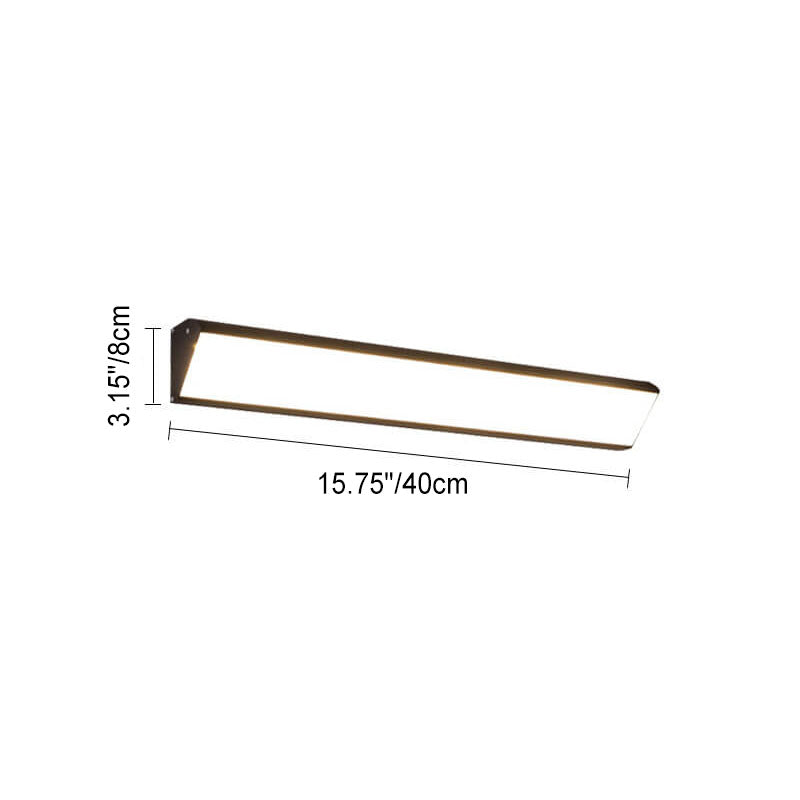 Modern Minimalist Outdoor Long Bar Aluminum Acrylic Waterproof LED Wall Sconce Lamp For Outdoor Lumendat