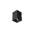 Modern Pure Black White Foldable LED Semi-flush Mount Light