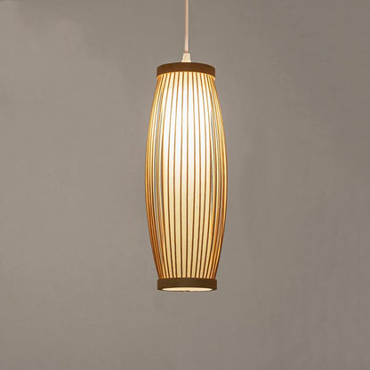 Creative Bamboo Weaving Lantern 1-light Pendant Light