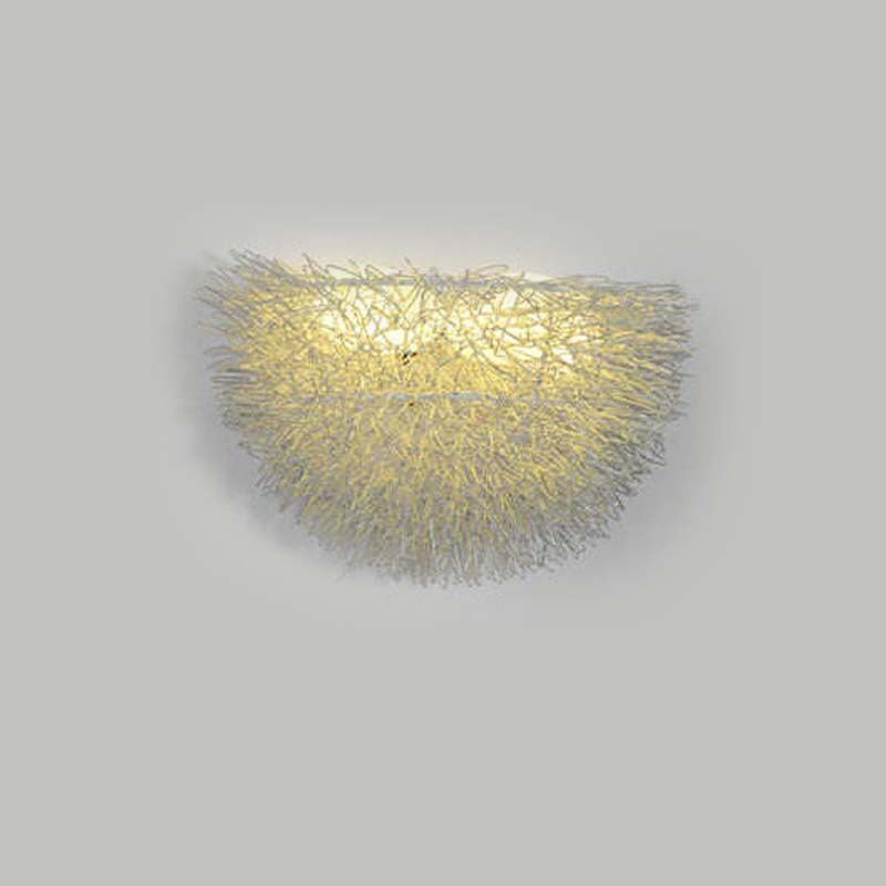 Contemporary Creative Aluminum Bird's Nest 3/5-Light Wall Sconce Lamp For Living Room