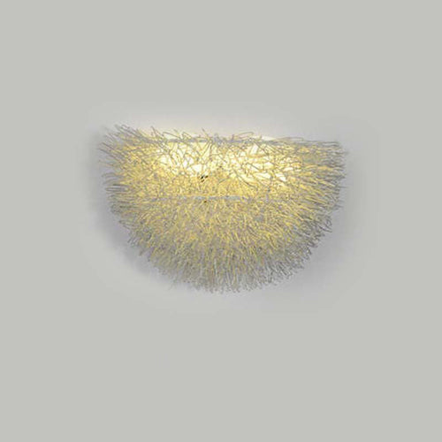 Contemporary Creative Aluminum Bird's Nest 3/5-Light Wall Sconce Lamp For Living Room