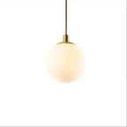 Nordic Minimalist White Orb 1-light Pendant Light Lumendat