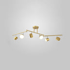 Modern Creative Rotating Track Spotlight LED Semi-Flush Mount Ceiling Light Lumendat
