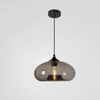 Creative Colored Glass Oval 1-light Pendant Light Lumendat