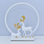 Nordic Creative Circle Deer USB LED Night Light Table Lamp Lumendat