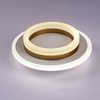 Nordic Simple Acrylic Square Circle Iron LED Flush Mount Ceiling Light BulbSquare