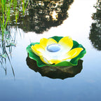 Creative Lotus Flower Waterproof Solar LED Outdoor Patio Pond Water Floating Light Lumendat