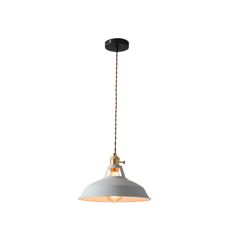 Modern Minimalist Macaroon Iron 1-light Pendant Light BulbSquare