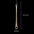 Contemporary Scandinavian Water Drops Metal Glass LED Pendant Light for Bedroom BulbSquare